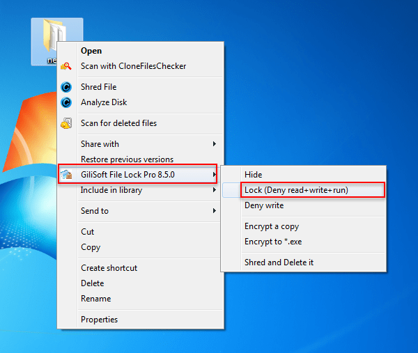 How to password protect a folder?