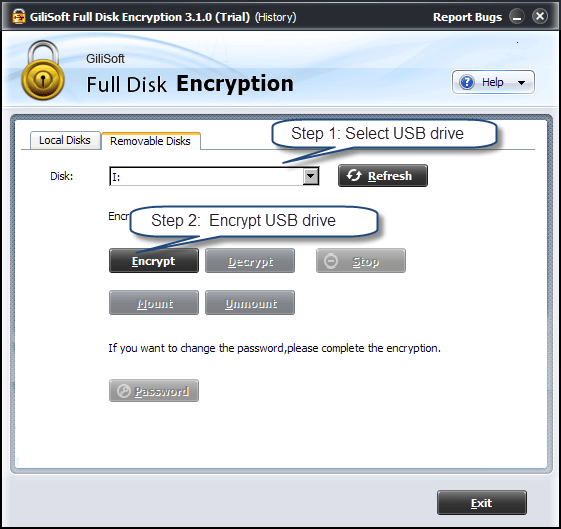 How do I encrypt the hard drive on my laptop so that if I lose it the