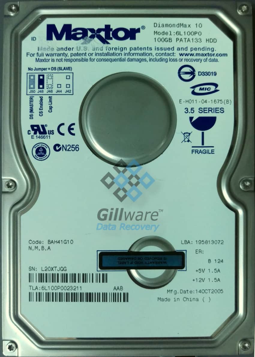 Maxtor Data Recovery Case Study Taking Control Gillware Inc.