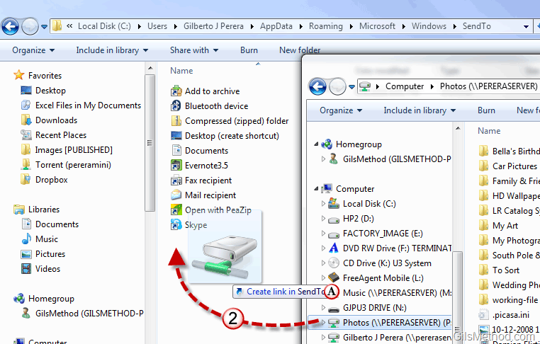 How to Add Shortcuts to the Send To Link Menu in Windows 7