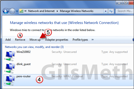 How to Set Preferred Wireless Networks in Windows 7
