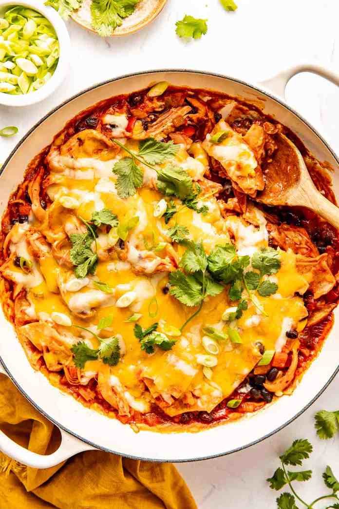 Hen Enchilada Skillet Recipe | Gimme Some Oven