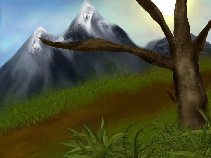 Landscape Easy Digital Painting / I've been trying to locate such