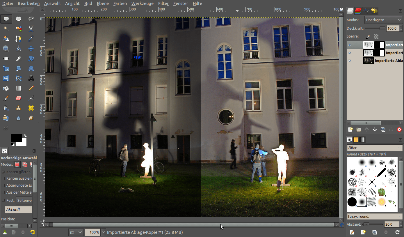 Equalize / Homogenize brightness on an image — Tutorials —