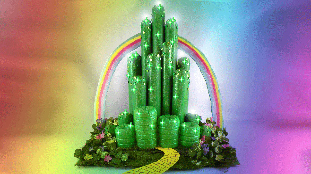 DIY Emerald City (Wizard of Oz Decorations)