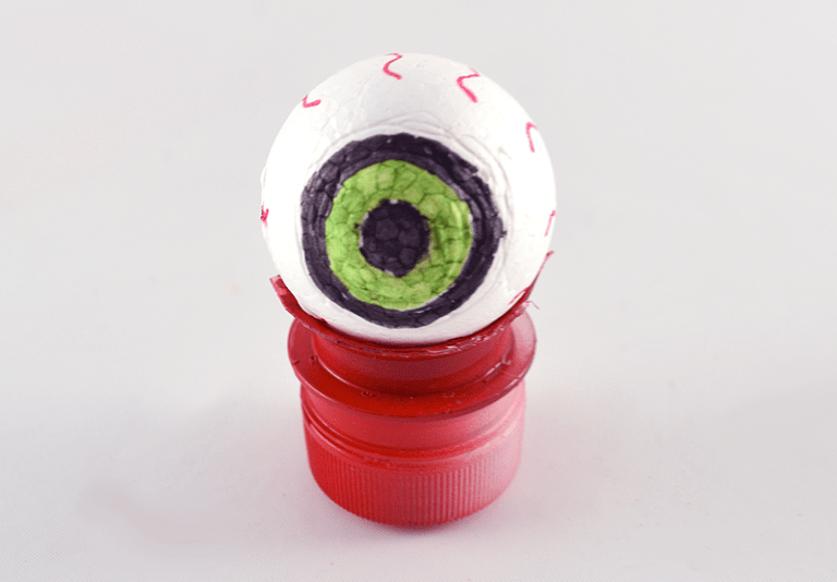 DIY Halloween Eyeball Flowers (DIY Halloween Eyeball Decorations)