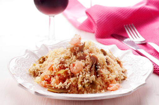 Il cous cous di verdure e gamberetti di Benedetta Parodi Ginger & Tomato