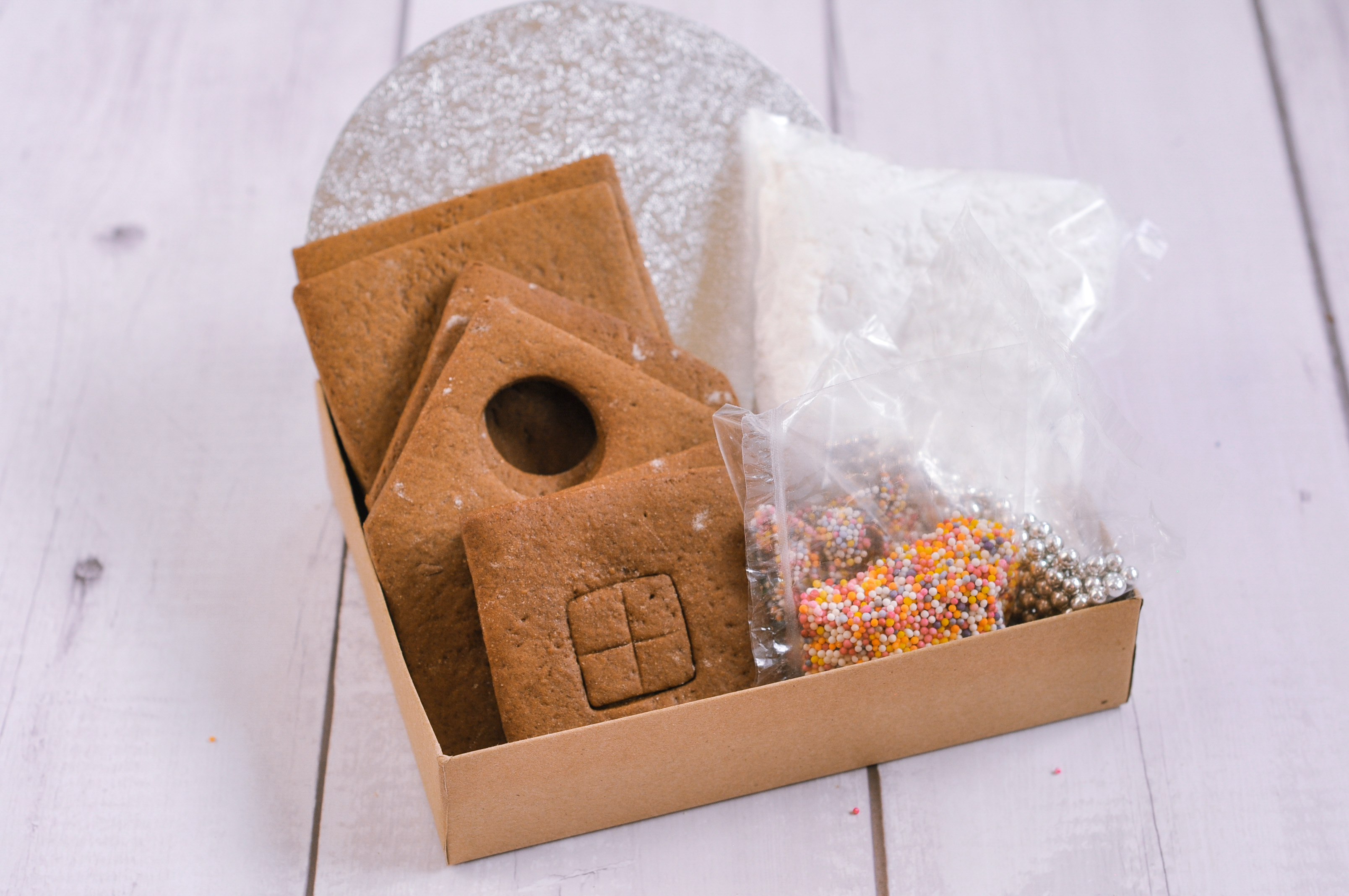 Log Cabin Gingerbread House Kit » DIY Gingerbread Log Cabin