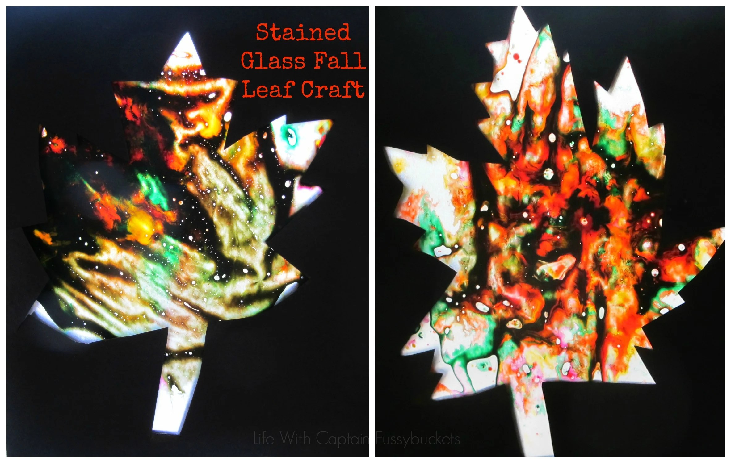 Stained Glass Fall Leaf Craft