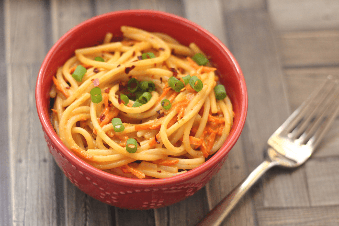 15 Minute Noodles with Spicy Peanut Sauce Recipe