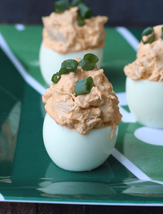 Buffalo Chicken Deviled Eggs Ginger Casa
