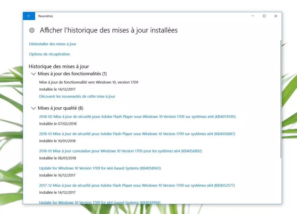 Windows : Extraire la liste des mises à jour installées