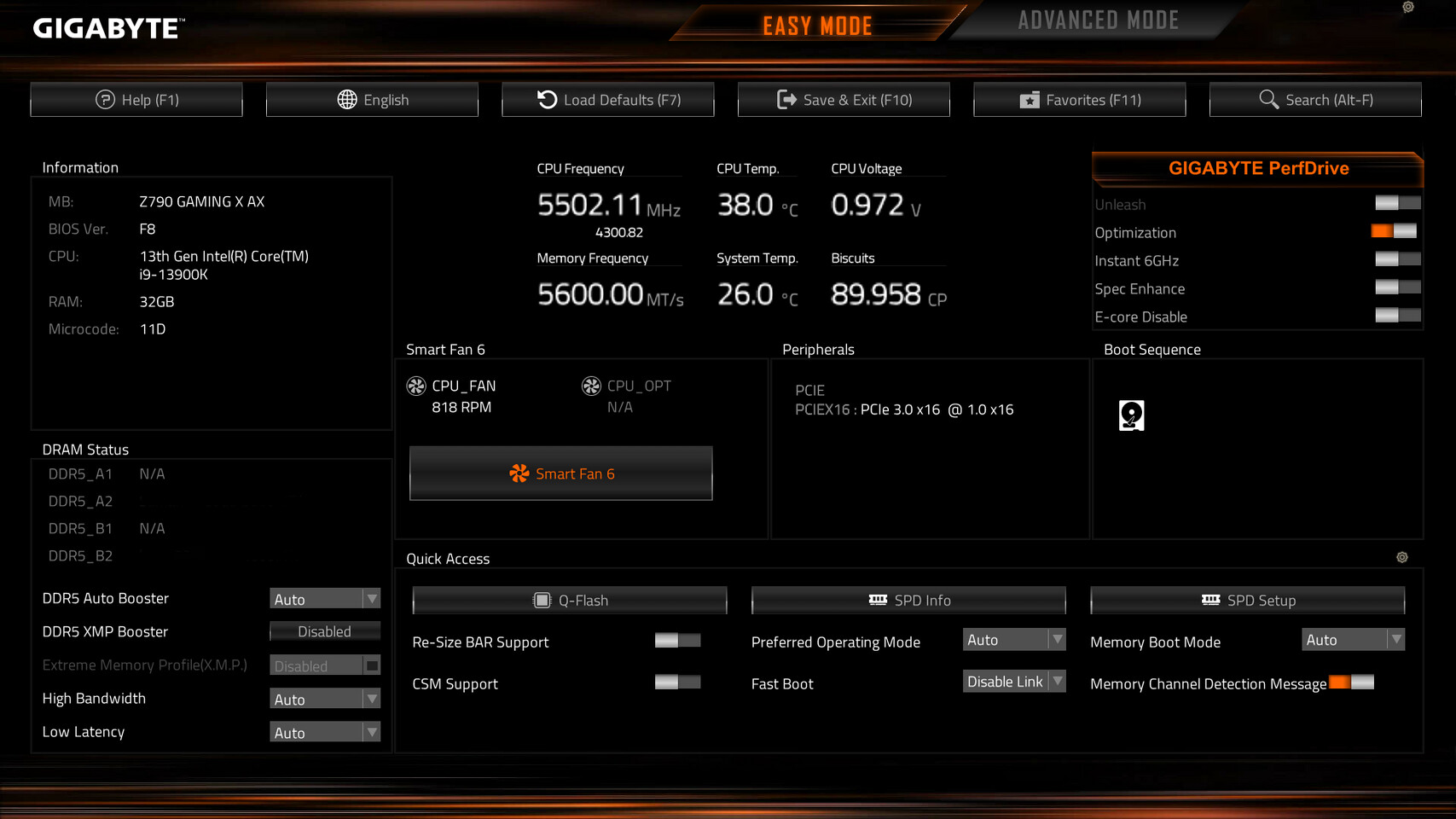 BIOS, Gigabyte dévoile une nouvelle interface et le Quick Access GinjFo