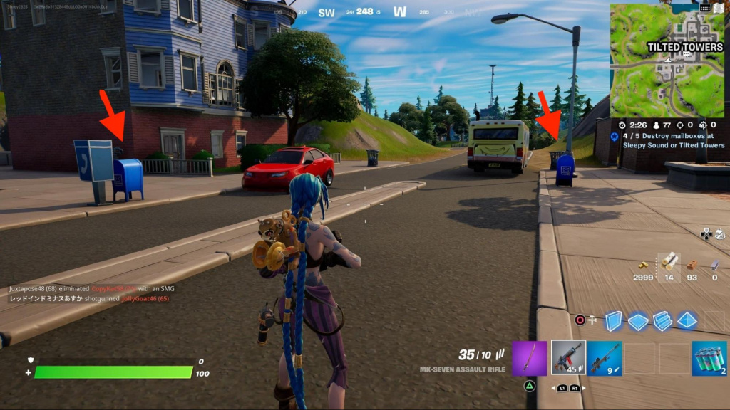 How to destroy mailboxes in Fortnite GINX Esports TV