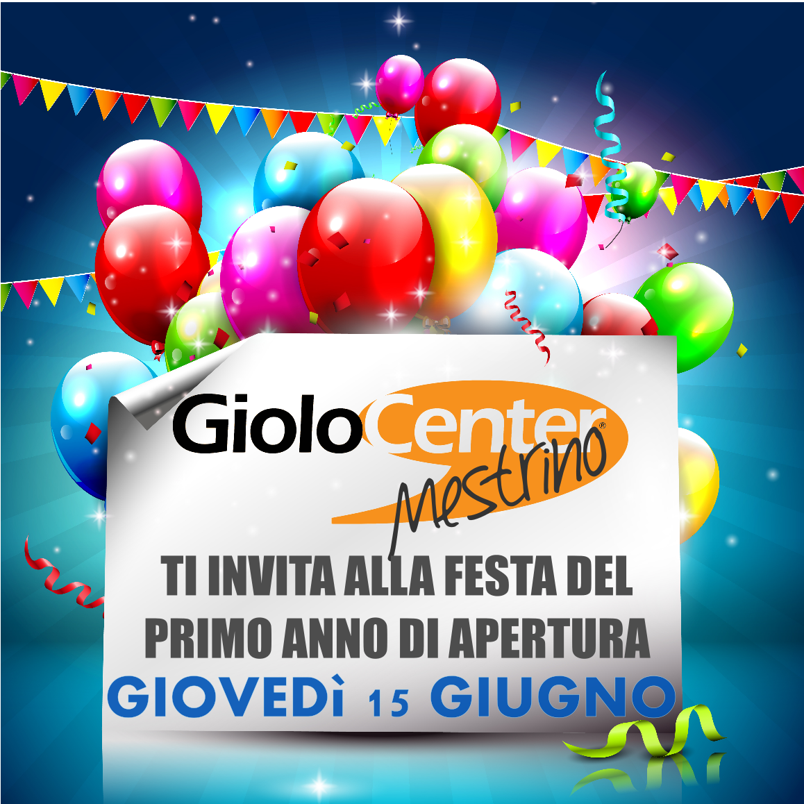 BUON COMPLEANNO MESTRINO COLORIFICIO GioloCenter MESTRINO Eventi