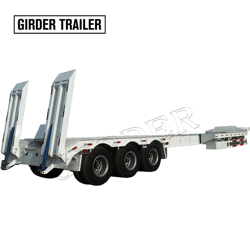 Length Extendable lowboy trailer