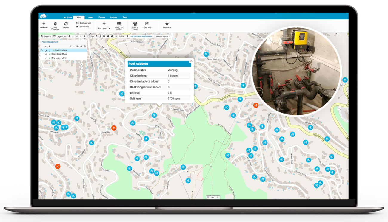 Pool Service Software for Maintenance Companies GIS Cloud