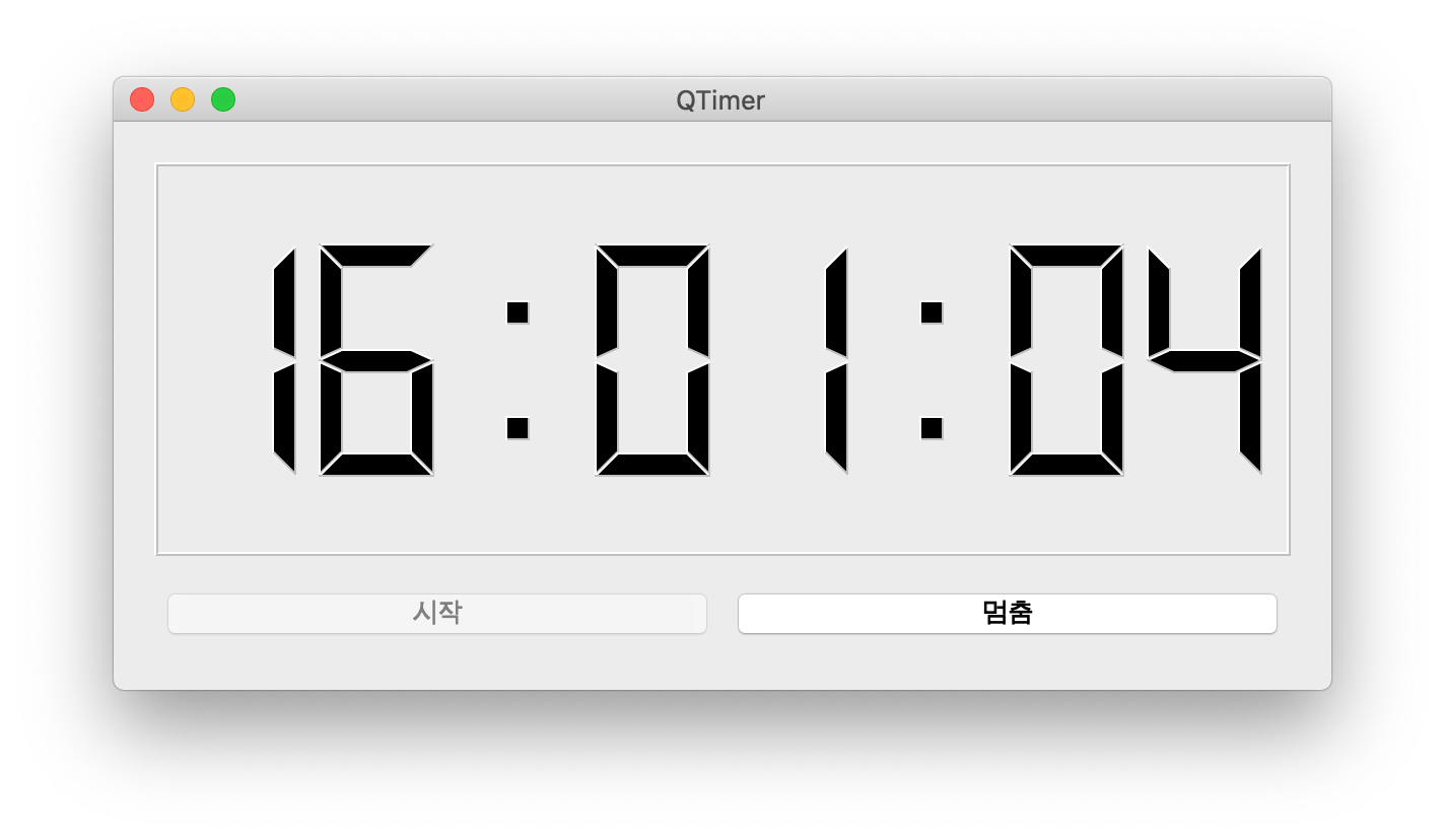 [PyQt5] 타이머(Timer) 사용하기 GIS Developer