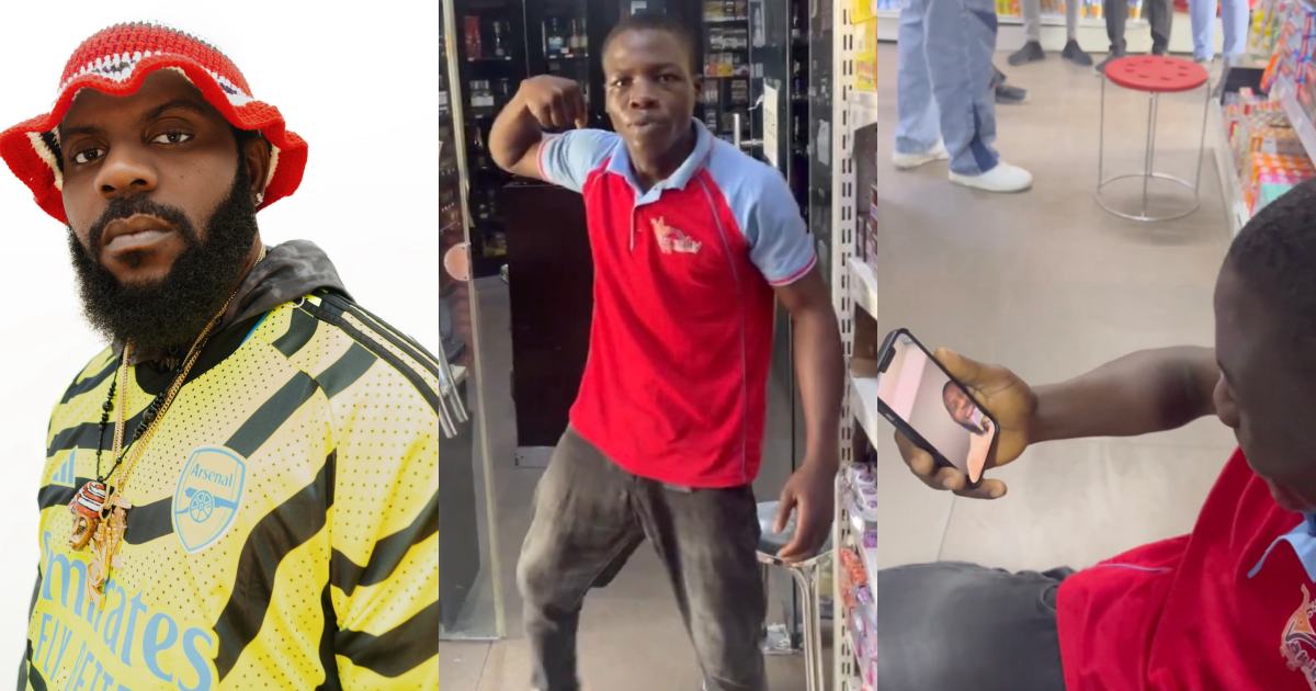 Odumodublvck surprises sales boy with N500K after viral freestyle