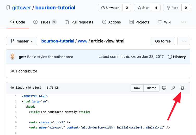 [GitHub] How to delete folders and files Learn Version Control with Git