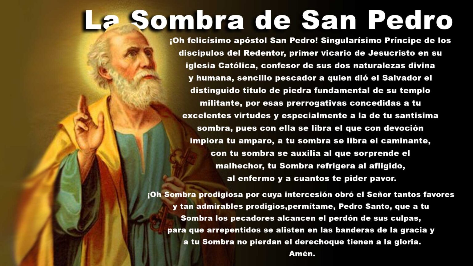 Conoce la poderosa Oración a la sombra de San Pedro Gitana Perla