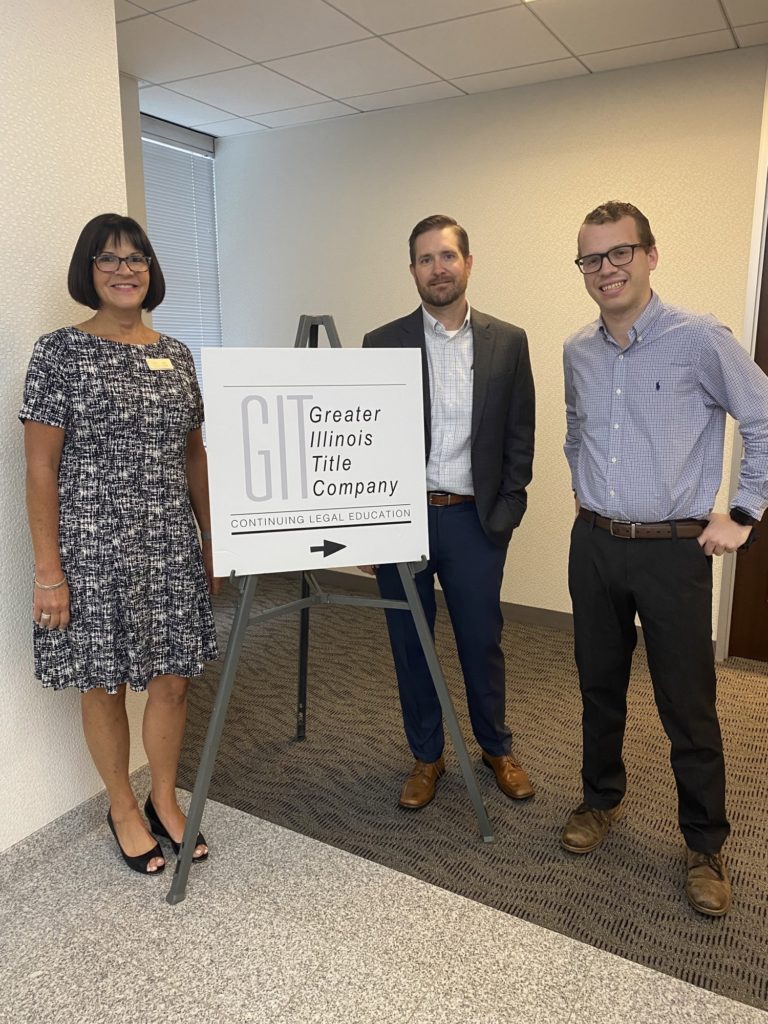 Greater Illinois Title Company conducted a NewAttorney CLE. Greater