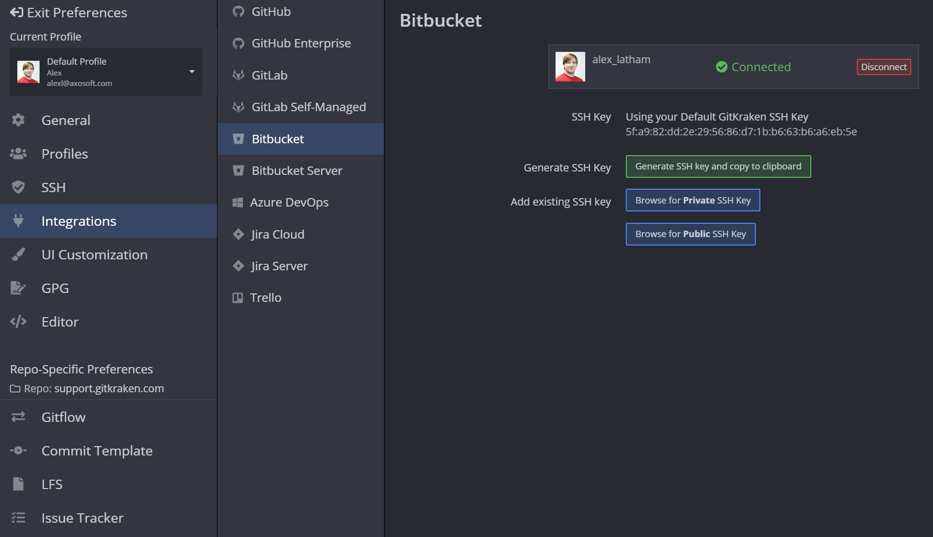 Bitbucket Integrations Using Bitbucket with GitKraken Git Client