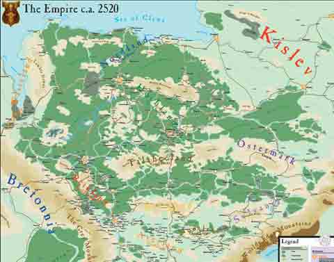 Map Of The Empire Warhammer Warhammer Maps