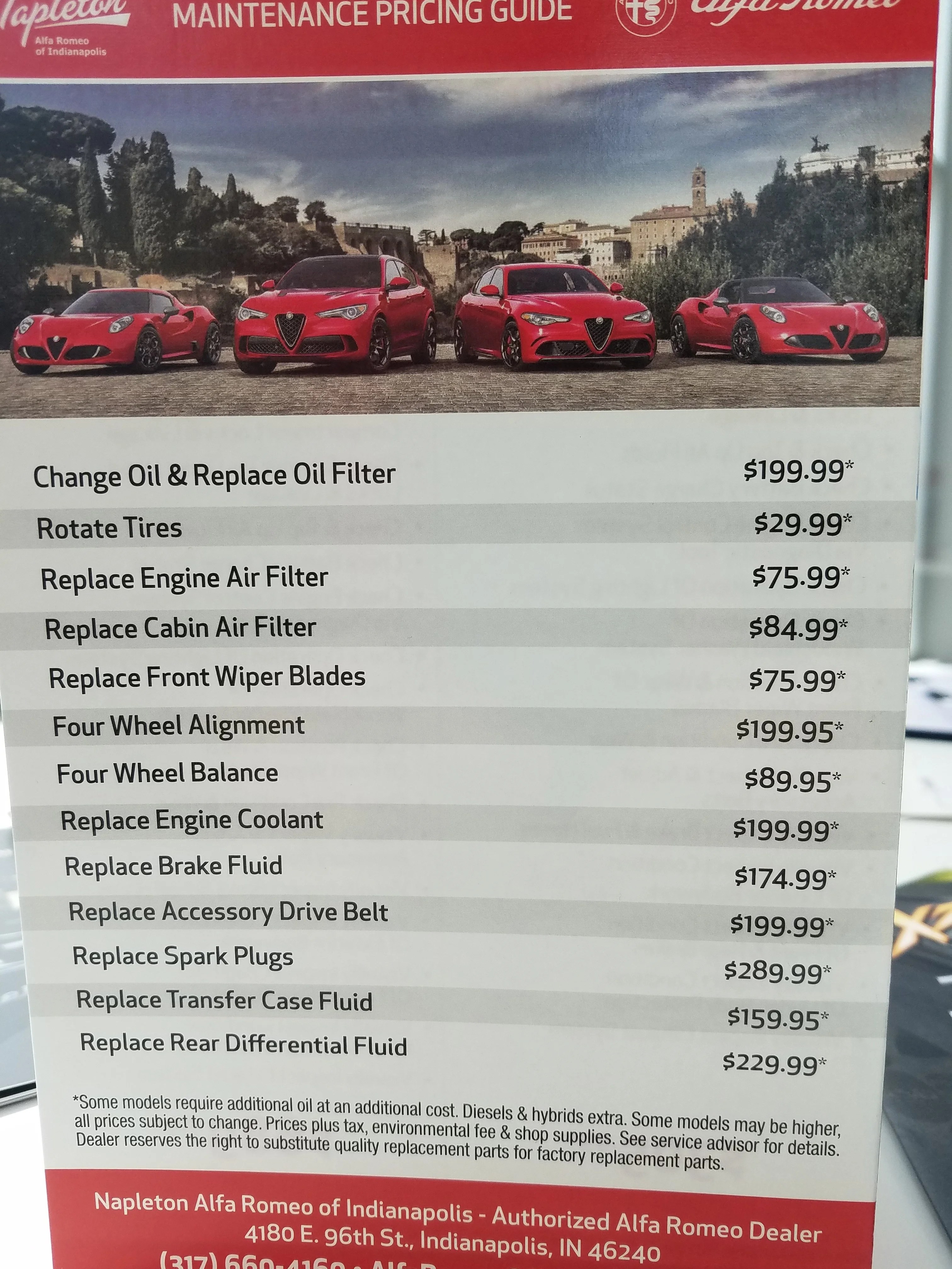 Oil Change Cost | Page 5 | Alfa Romeo Giulia Forum