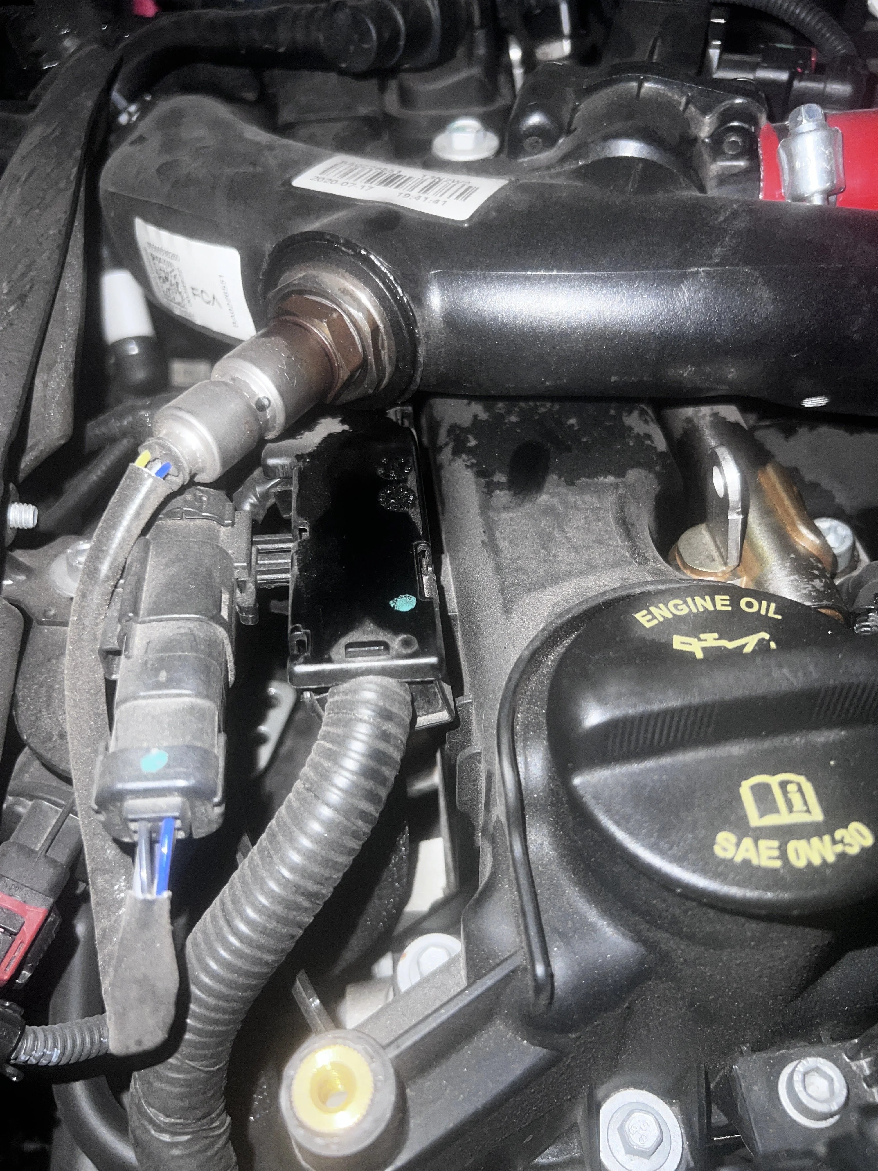 Oil Leak On Charge Pipe O2 Sensor | Alfa Romeo Giulia Forum