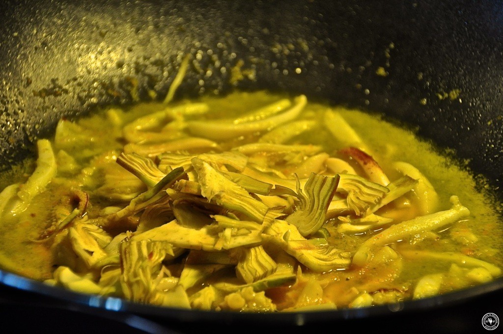Heaven LimonenRicottaRavioli mit Artischocken und Calamari