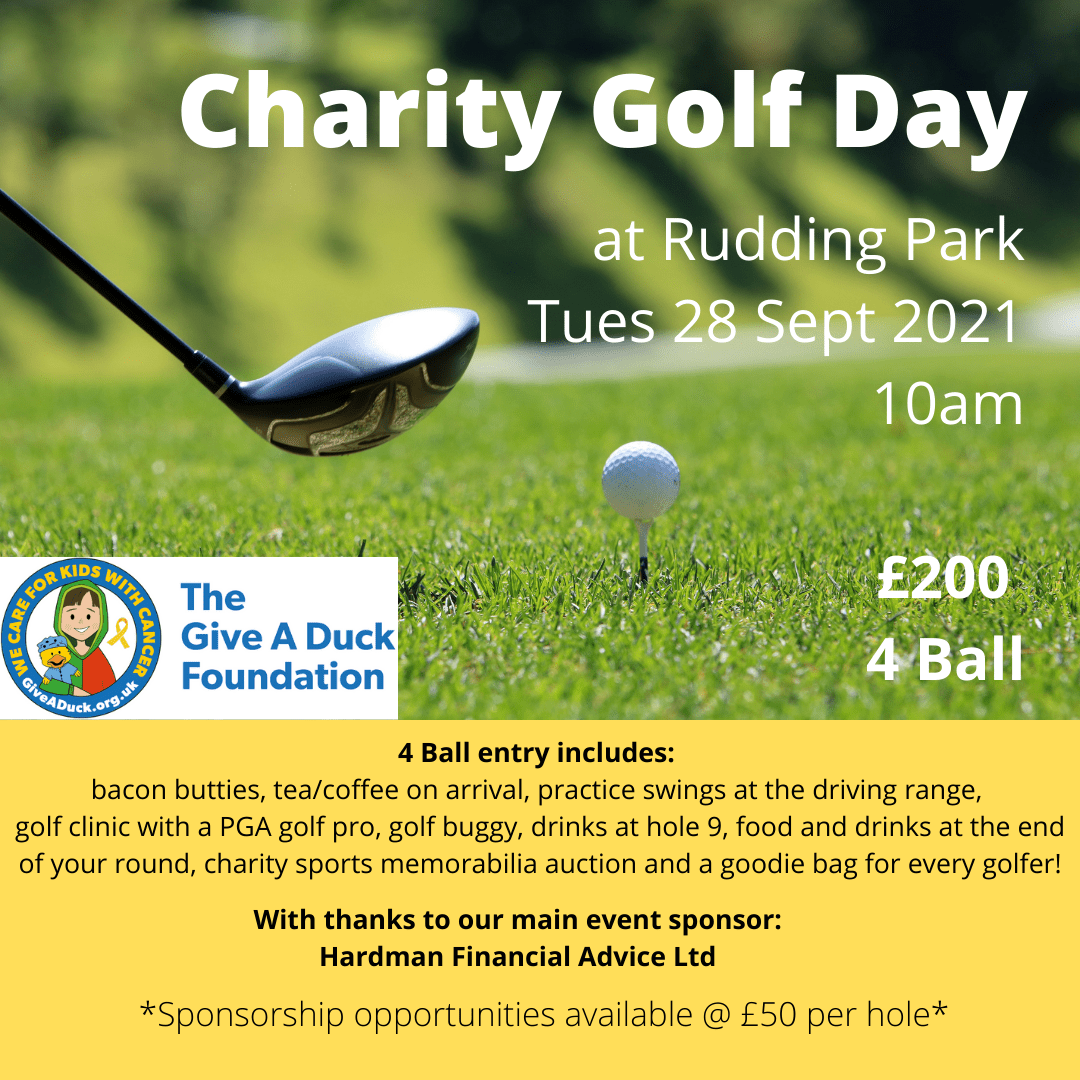 Charity Golf Day SOLD OUT! Give A Duck