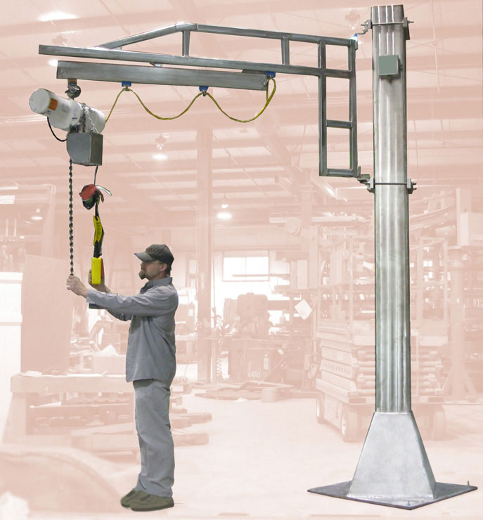 Stainless Steel Jib Cranes Crane Manufacturer Givens Engineering Inc.