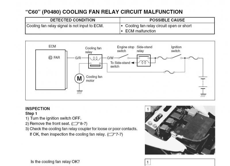 Cooling Fan 2 Control Circuit Open Wiring Scan