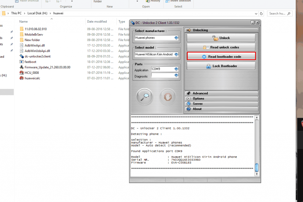 Huawei Bootloader Unlock Code Generator Tool Free