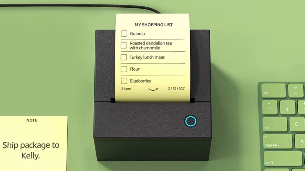 Amazon Smart Sticky Note Printer, mini impresora compatible con Alexa