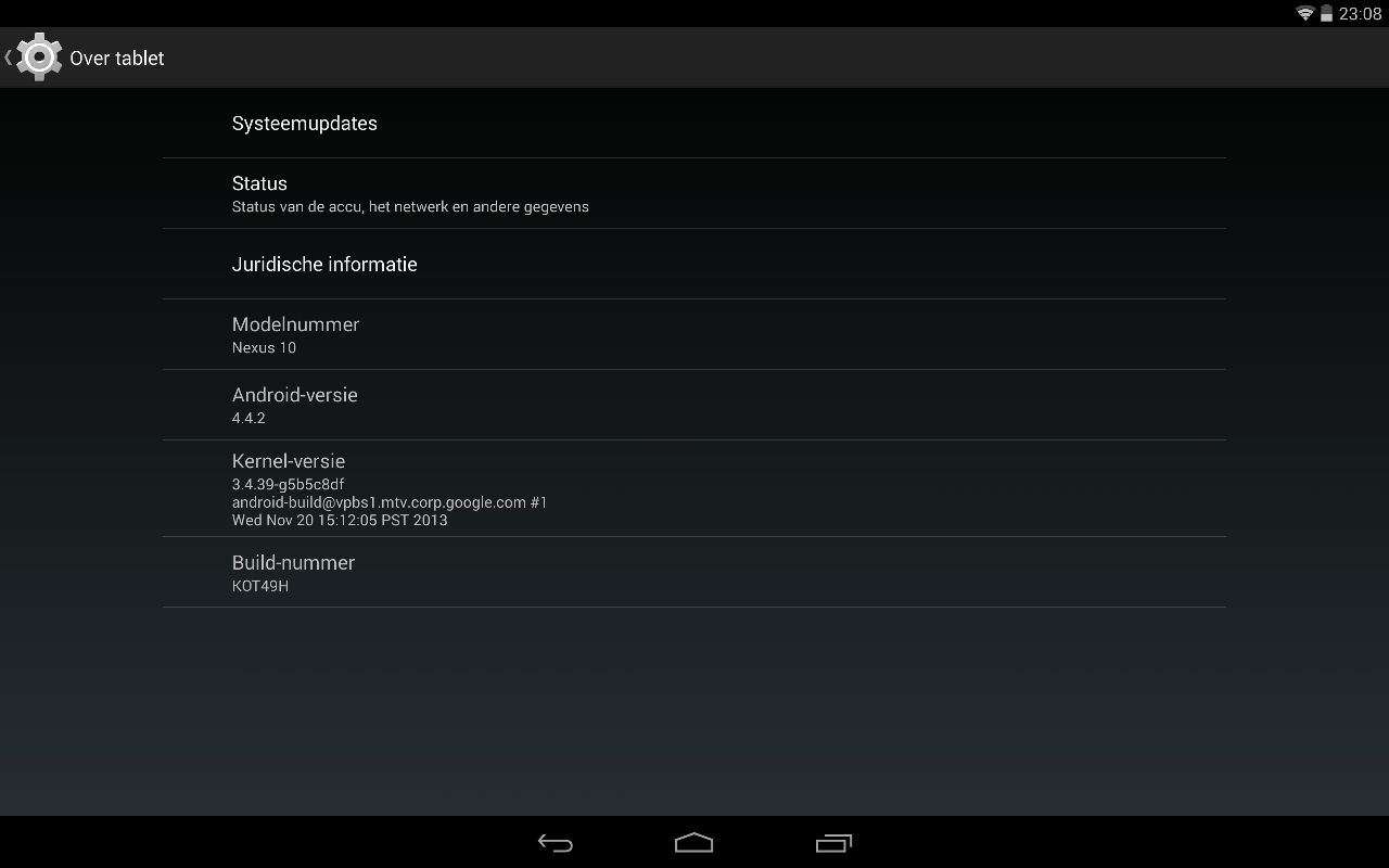 Download Android 4.4.2 KOT49H OTA update zip on Nexus 10