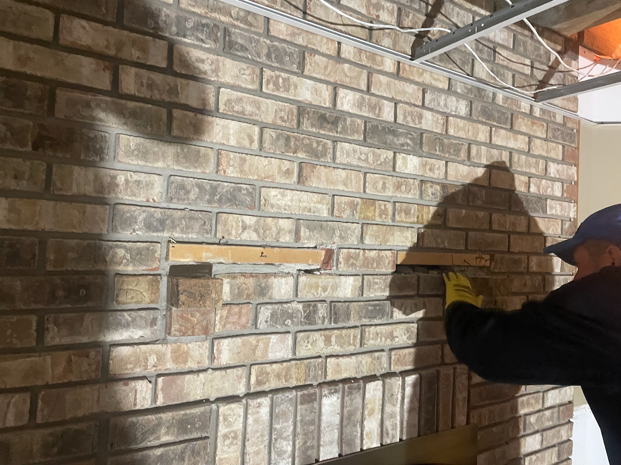 Removing A Mantel From A Brick Fireplace Gizmo Exteriors Repair