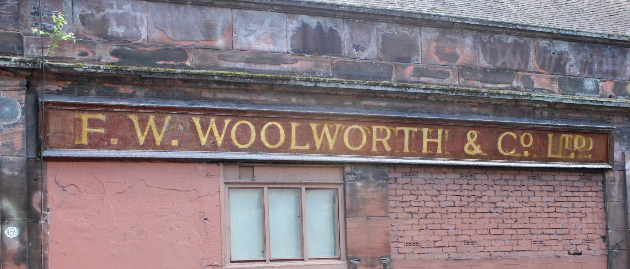 G3_2019_SRH_Woolworths.1 Picture of sign Glasgow City Heritage Trust