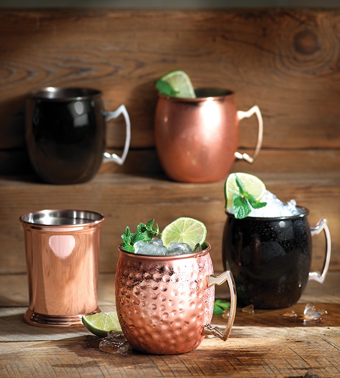 FK492 Moscow Mule Cup 16 oz. stainless steel black finish Arcoroc