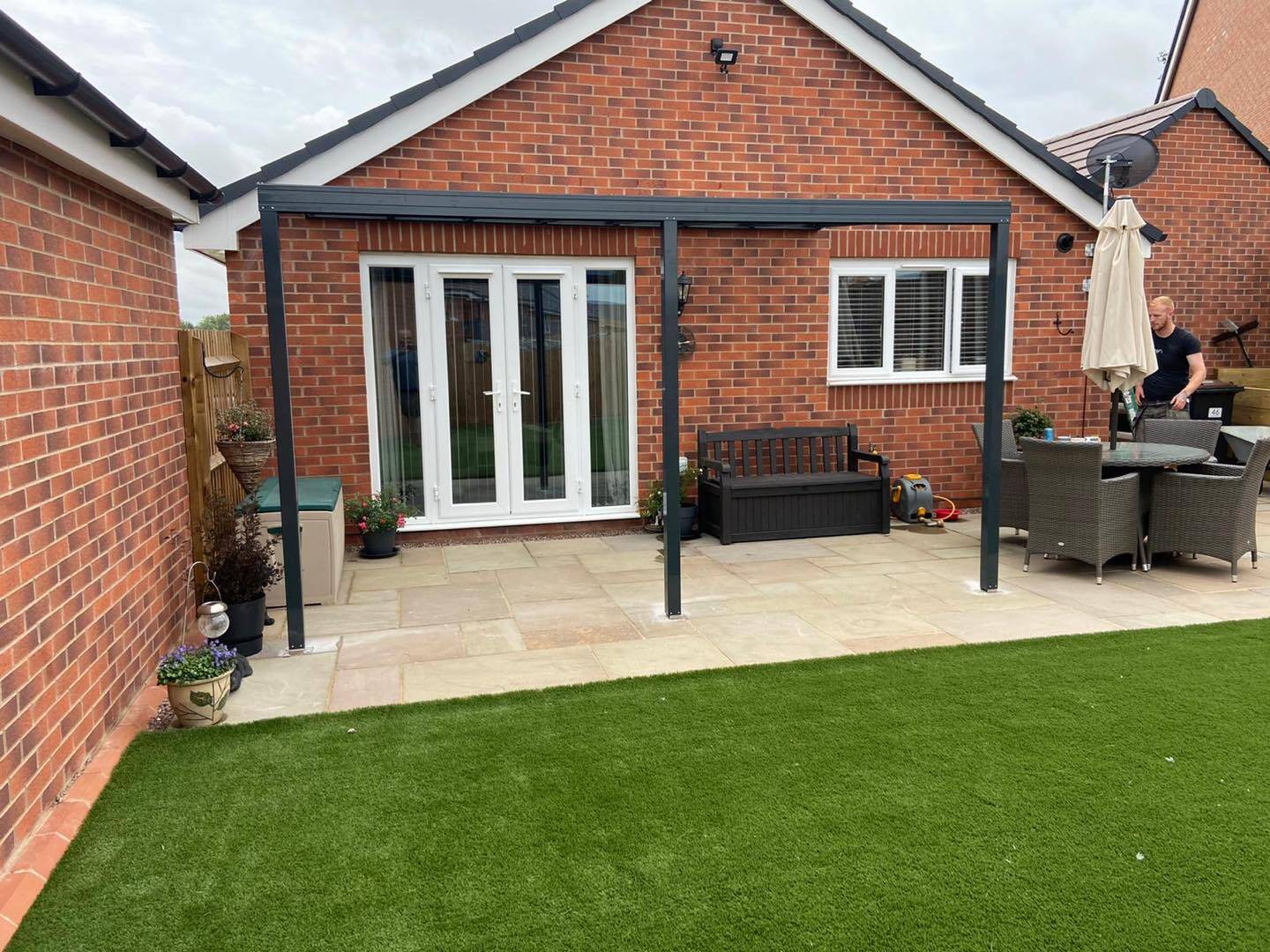 Order 3.0m Wide 6mm Glass Roof Patio Cover & Veranda Online