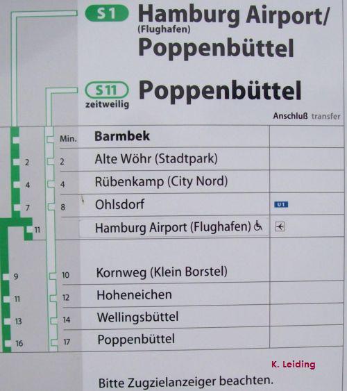 Gleismannsbahnhof Gleis 18.1 Y Strecken und Interimslinien der