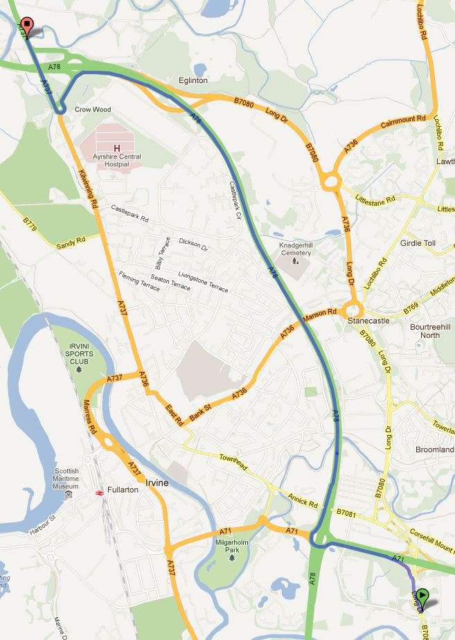 Grangemouth Falkirk Driving Test Routes Pack Sweden, 56 OFF
