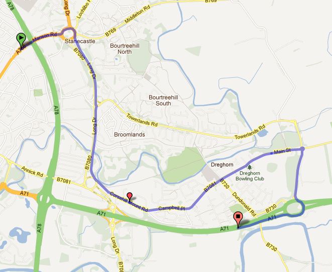 Test Routes For Irvine Car Tests