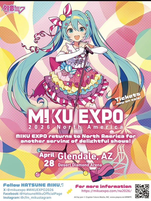 miku expo 2026 Hatsune Miku Tickets 28 April 2026 Desert Diamond Arena