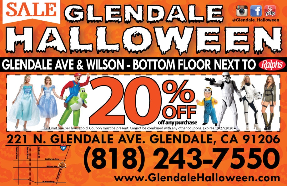 Coupons Glendale Halloween Costume Store
