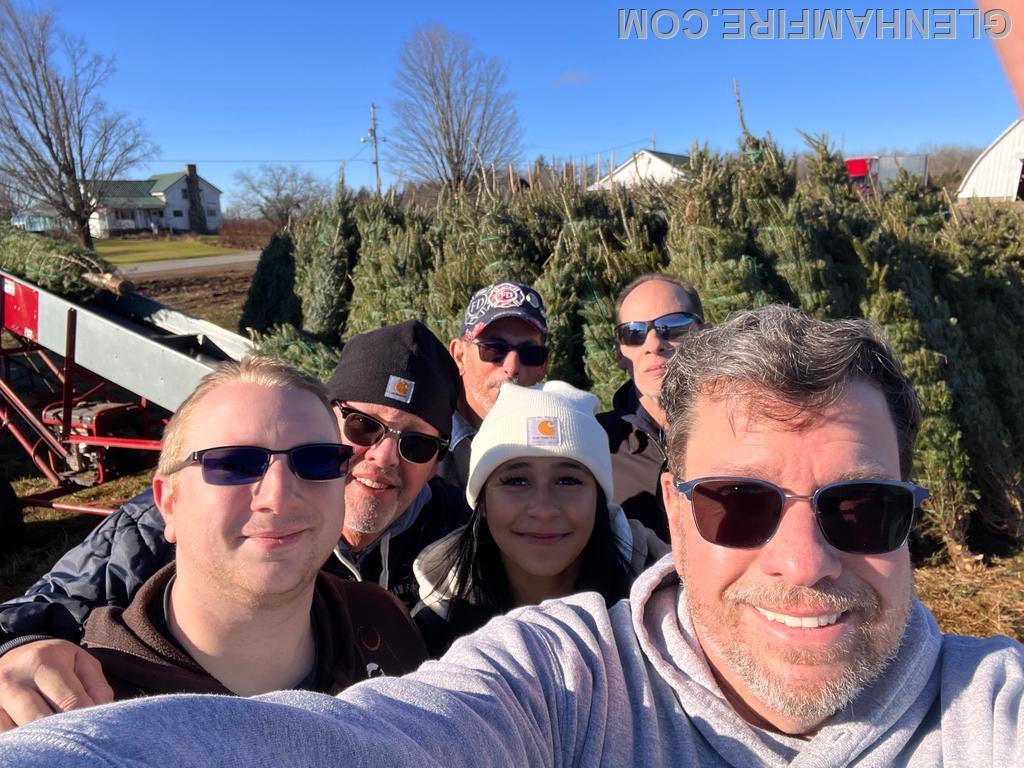 Loading the trees and wreaths at Balsam Acres in West Leyden, NY