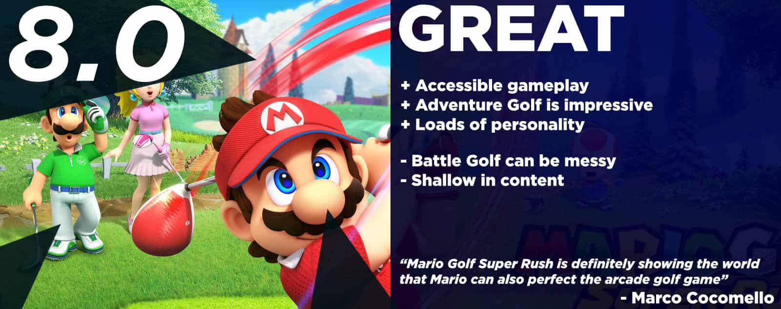 Mario Golf Super Rush Review Tee Off in Mushroom Kingdom