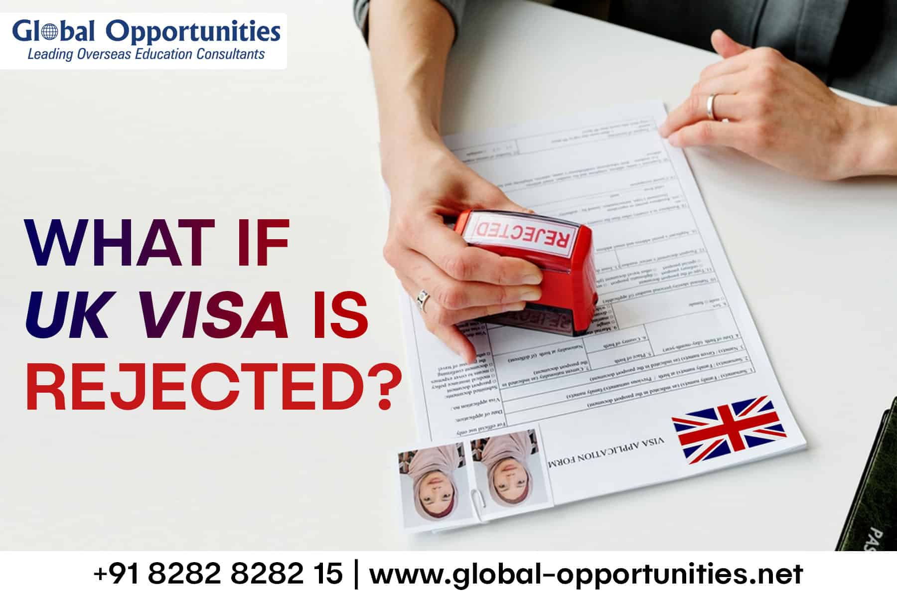 What if UK Visa Is Rejected? Study Abroad Consultants in New Delhi, India