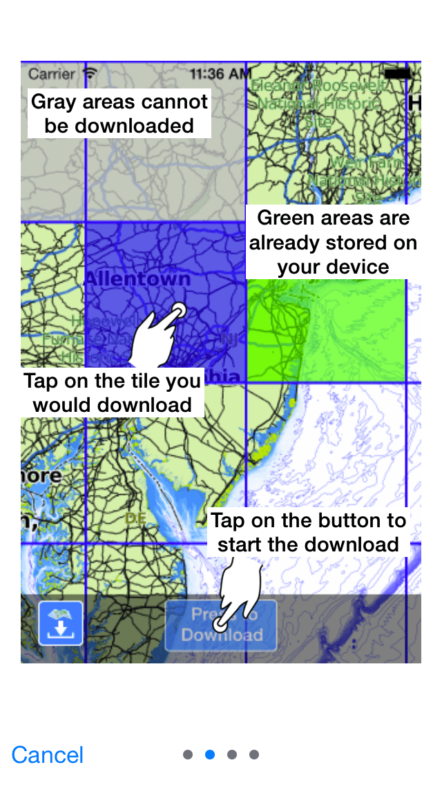 Aqua Map marine gps offline charts, best iphone gps app with NOAA